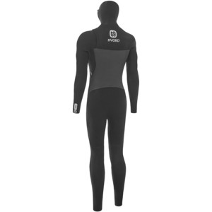 2025 Nyord Mens Furno Ultra Plus 6/5/4mm Hooded Chest Zip Wetsuit FUPM54002 - Black